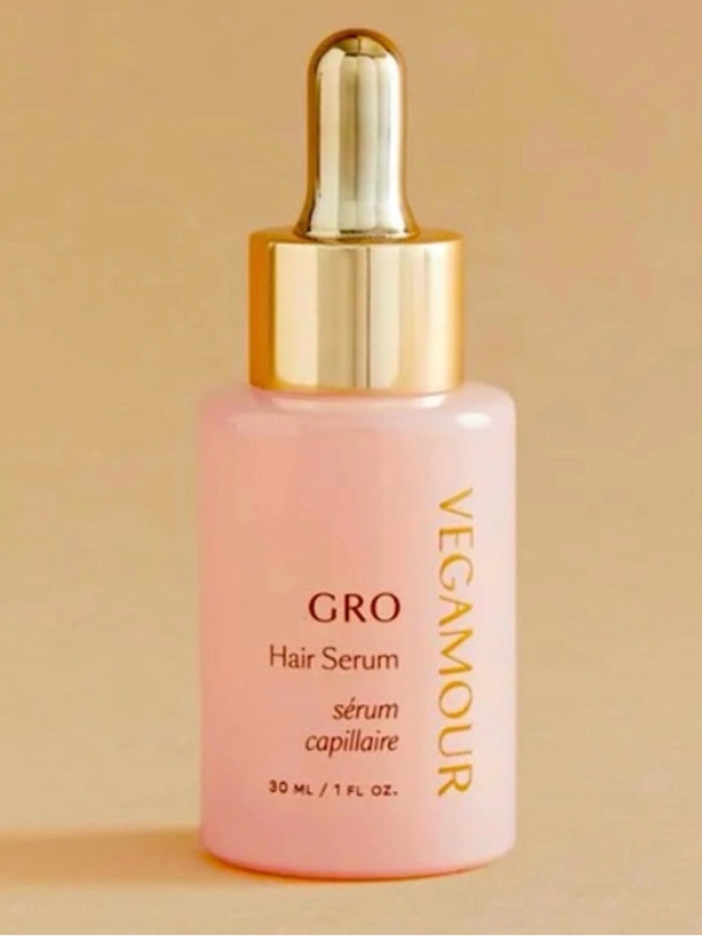 Vegamour GRO Hair Serum - Pink & Gold Dropper Bottle new sealed bottle